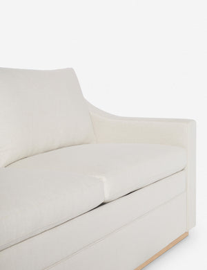 Close up of the Coniston Natural Linen Sleeper Sofa
