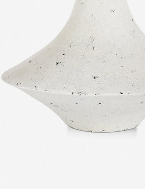 Close-up of the sculptural base on the Coulwood ivory table lamp