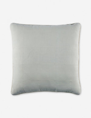 Antwerp Large Quilted Euro light gray Sham by Pom Pom at Home