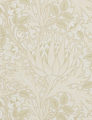 Morris & Co. Artichoke Wallpaper, Vellum Swatch