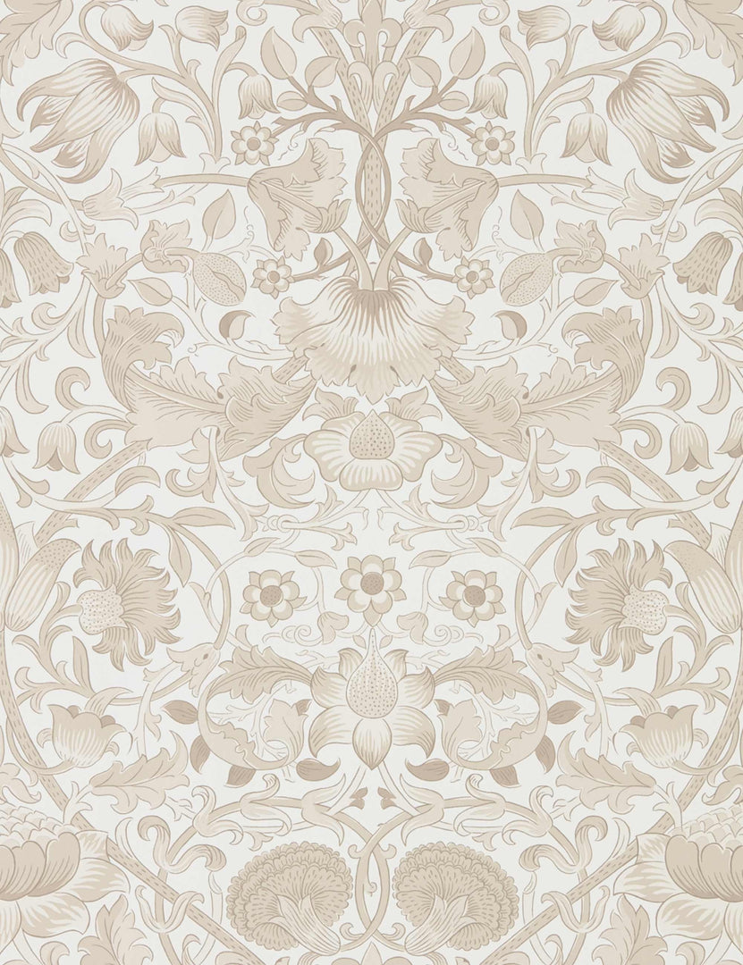 Morris & Co. Pure Lodden Wallpaper, Ivory/Linen Swatch