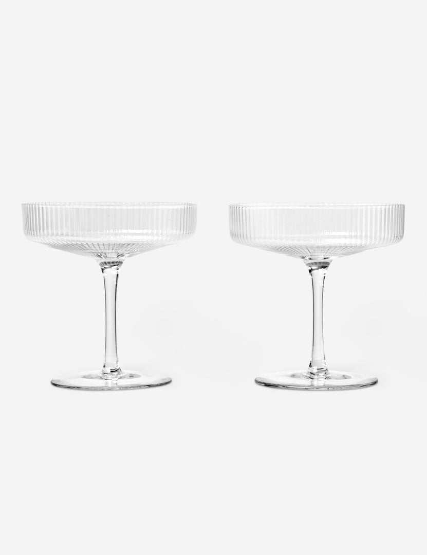 Ripple Champagne Coupe (Set of 2) by Ferm Living