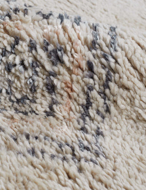 Detailed shot of the wool-viscose material on the Giles Moroccan Shag Rug