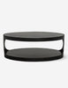 Leigha Oval Open Shelf Coffee Table