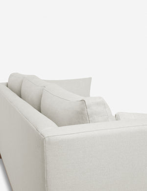 Back and side of the Natural Hollingworth Sofa