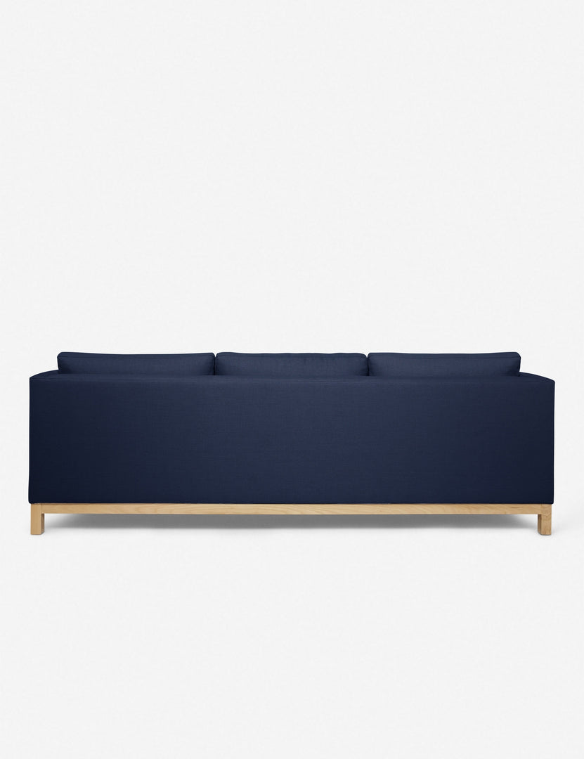 #color::dark-blue #size::96--x-37--x-33- #configuration::left-facing | Back of the Hollingworth Dark Blue Linen sectional sofa