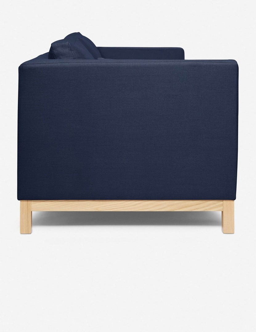 #size::84-W #size::96-W #color::dark-blue | Side of the Dark Blue Hollingworth Sofa