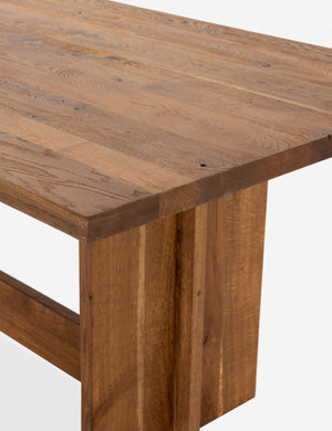 Close up of the corner of the Elexis Dining Table