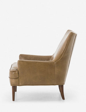 Side of the Ilona Leather Accent Chair