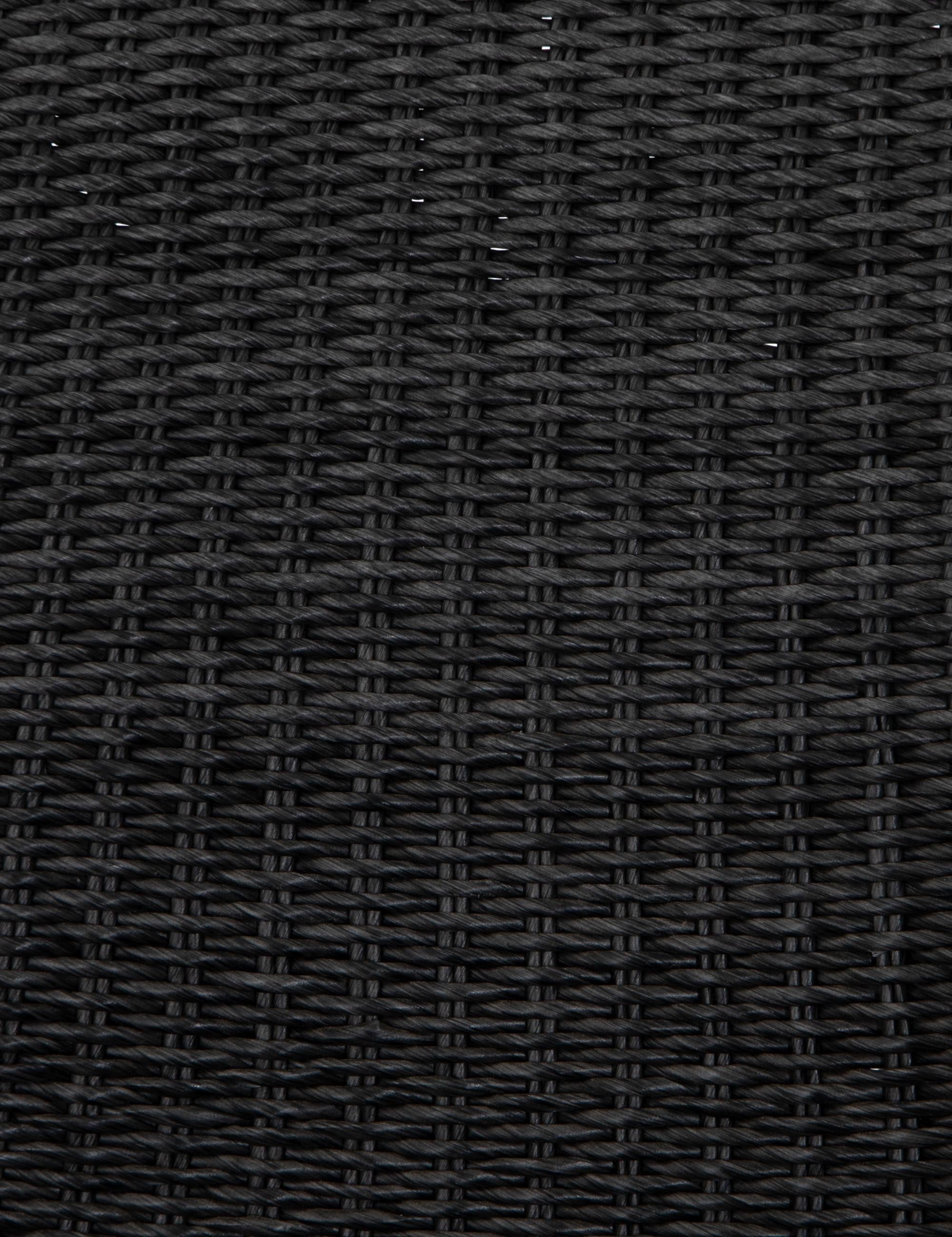 Vintage Coal 28" Contemporary Wicker Weave Outdoor Accent Chair