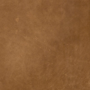 Detailed view of the brown leather on the Jocelyn brown leather sofa