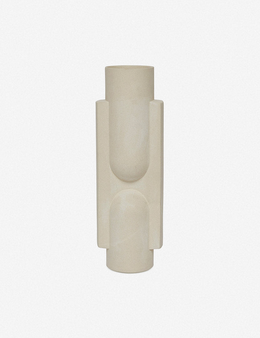 #color::white | Kala matte white geometric vase by light and ladder