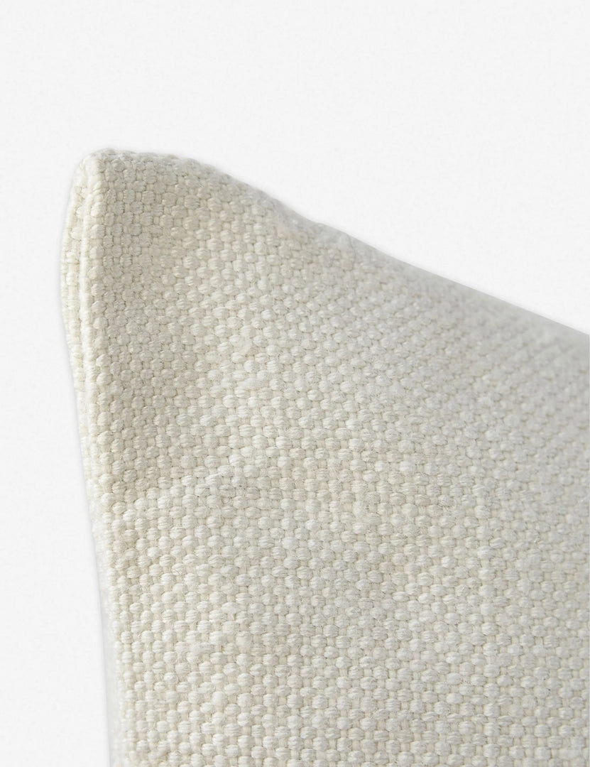 #color::gray-stripe #style::square | Corner shot of the Katya Indoor and Outdoor pillow