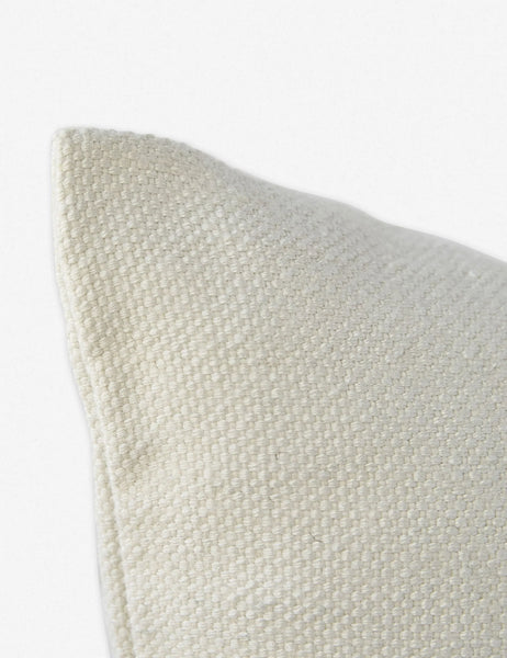 #color::rust-stripe #style::lumbar | Corner shot of the Katya Indoor and Outdoor pillow
