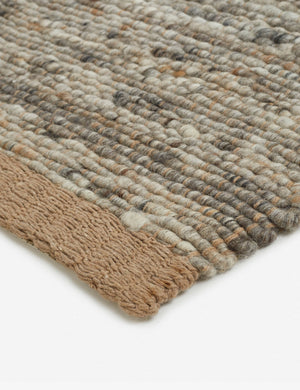 Corner of the Khloe gray rug