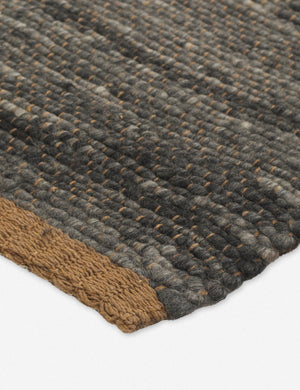 Corner of the Khloe charcoal rug