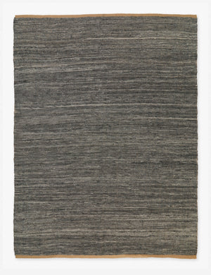 Khloe charcoal gray handwoven jute rug