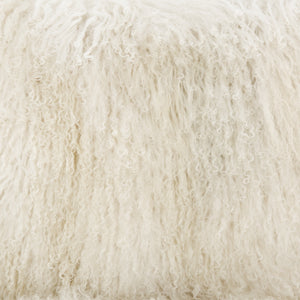 The shaggy mongolian fur on the Kora accent chair
