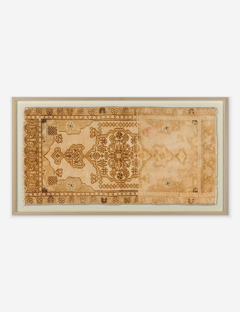 | Alina limited-edition warm toned vintage rug textile wall art