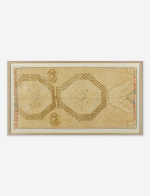 Nelia limited-edition warm toned vintage rug textile wall art