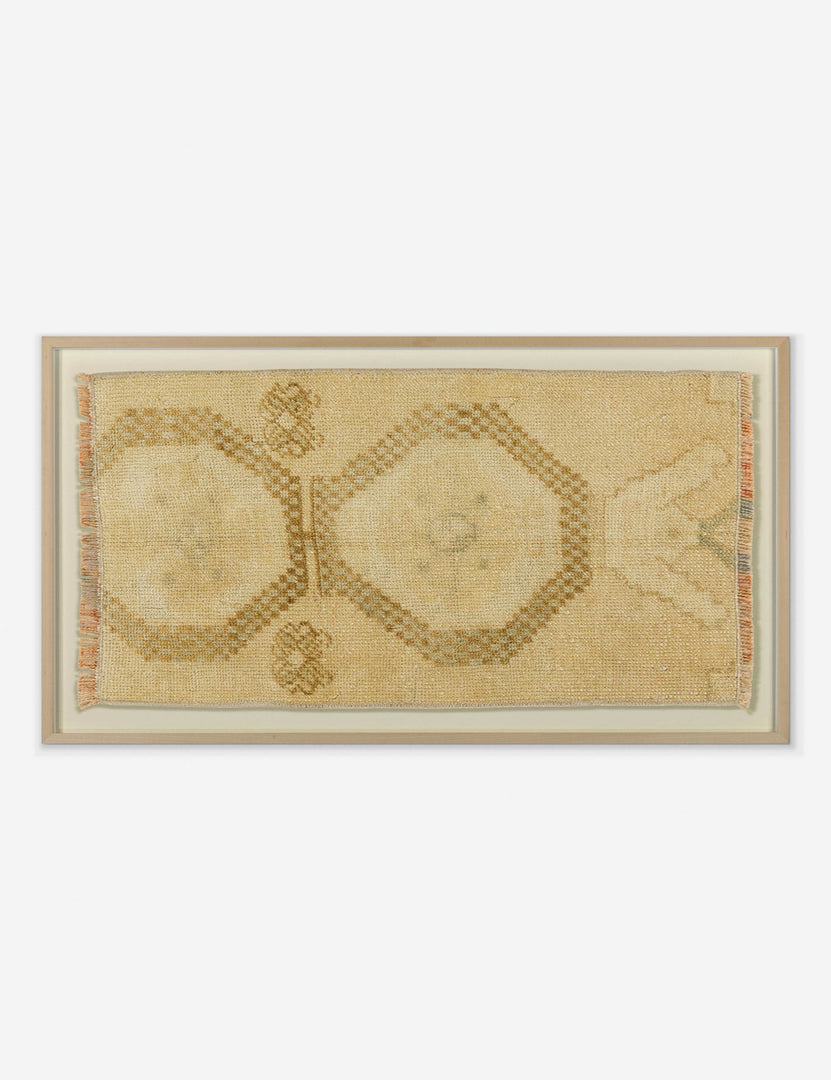 | Nelia limited-edition warm toned vintage rug textile wall art