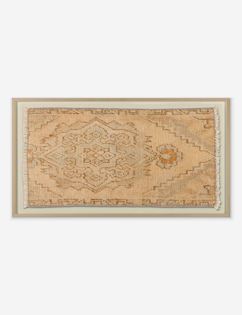 | Ilhan limited-edition warm toned vintage rug textile wall art