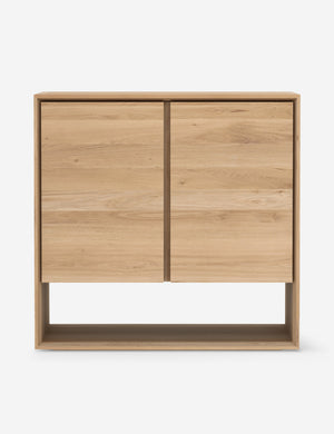 Lark 2-Door Modern Sideboard with cutout details that give the doors and cool floating look