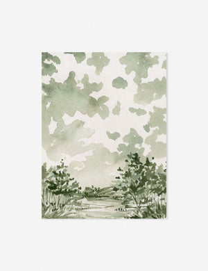 Sage Landscape Print unframed