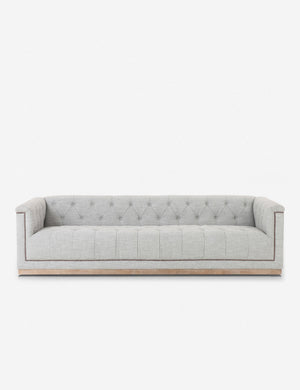 Leandra gray tufted sofa