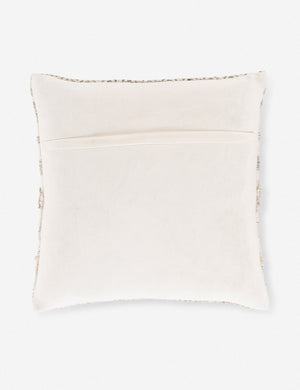 Rear view of the Macy neutral textured throw pillow
