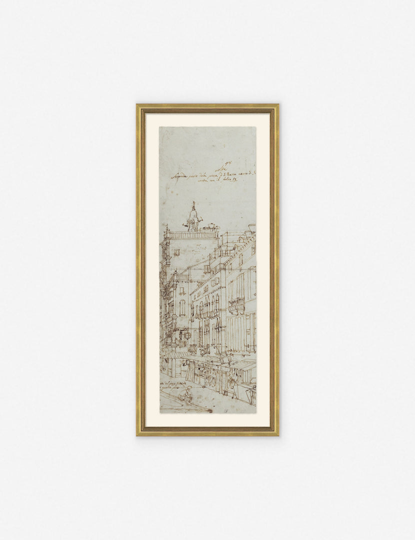 | The other of the two Da Vinci diptych drawing prints