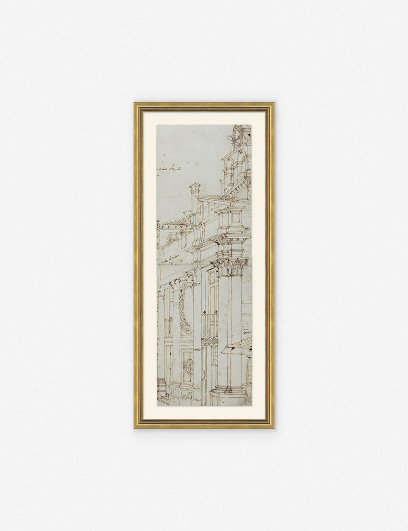 | One of the two Da Vinci diptych drawing prints