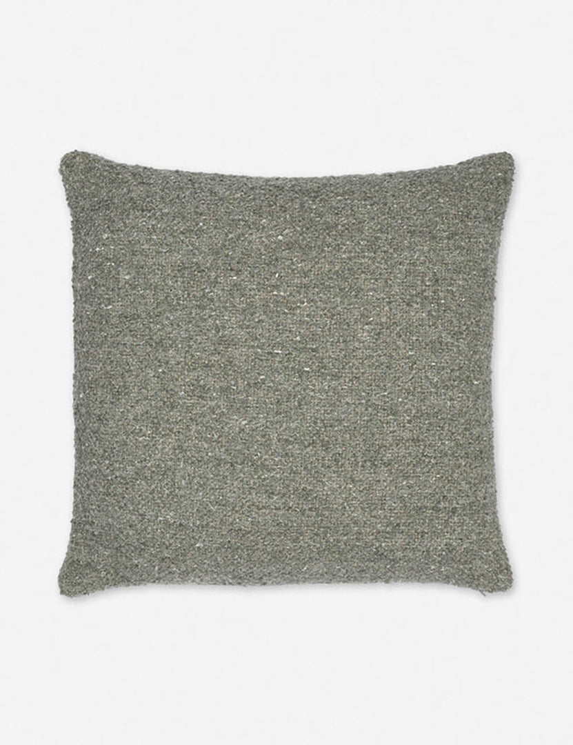  #color::moss #size::20--x-20- | Manon linen moss green square boucle pillow