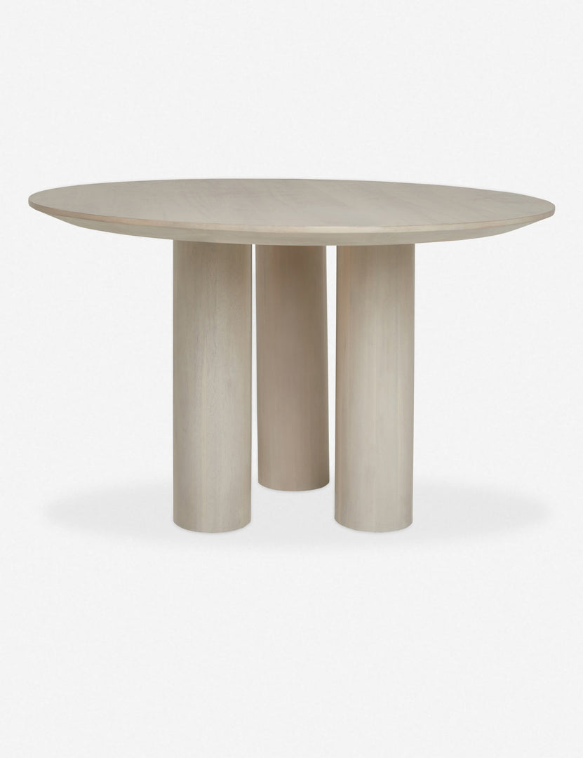 #color::whitewash | Video of the Mojave Round Dining Table