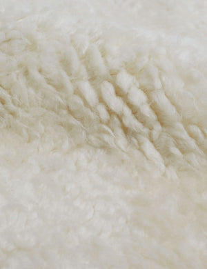 The ivory wool fabric