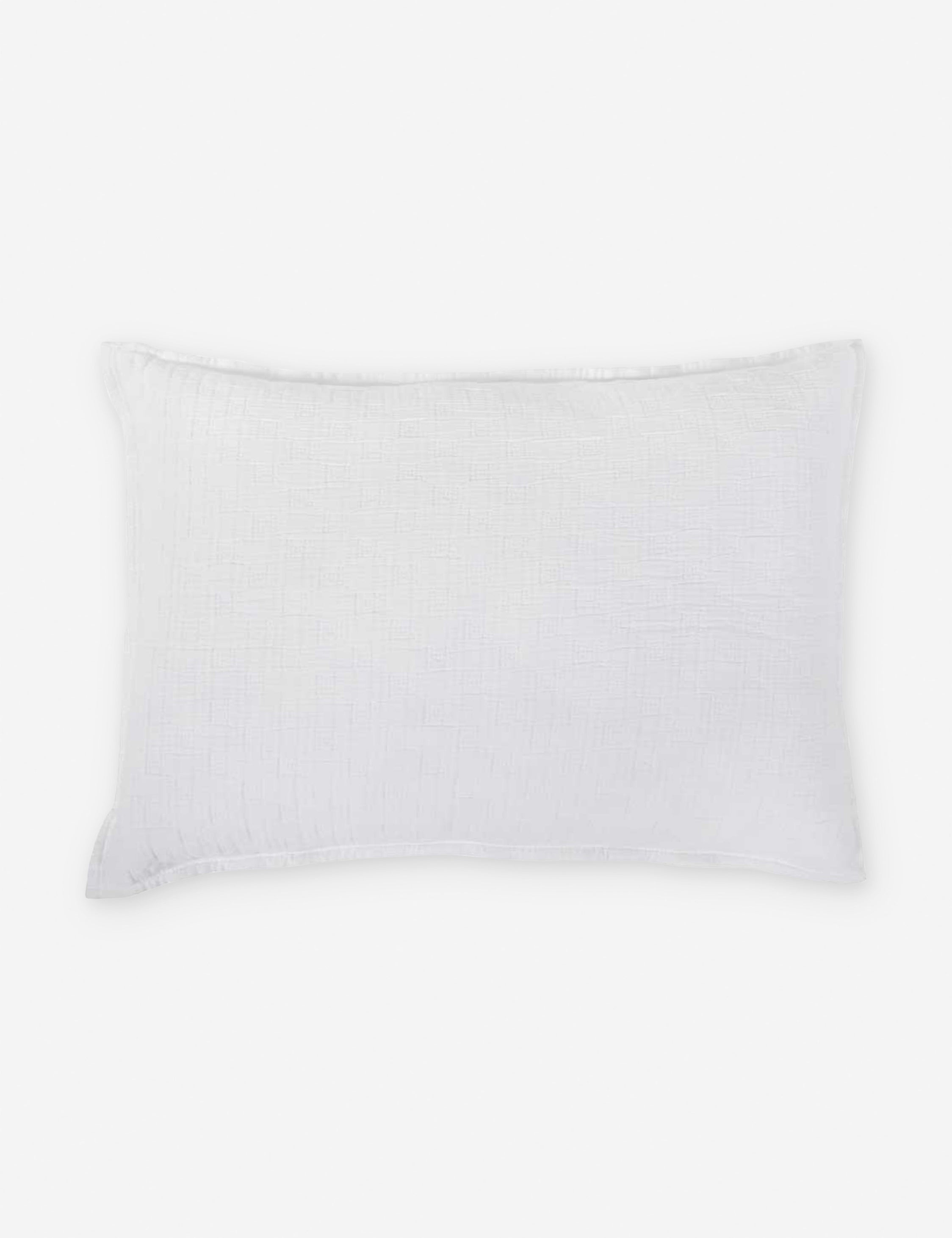 #color::white #size::king #size::standard | Ojaj white cotton matelassé coverlet by pom pom at home