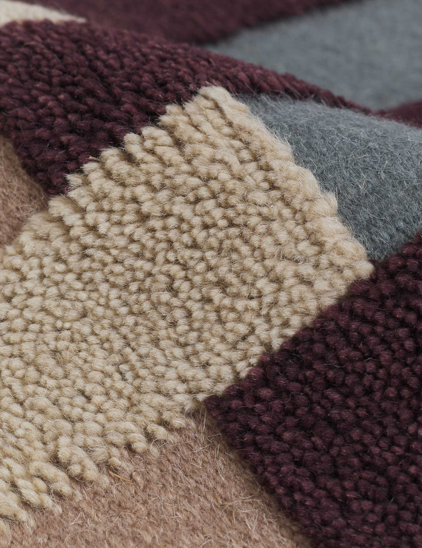 Ottis Traditional Rug Otti Neutral Striped Wool Area Rug