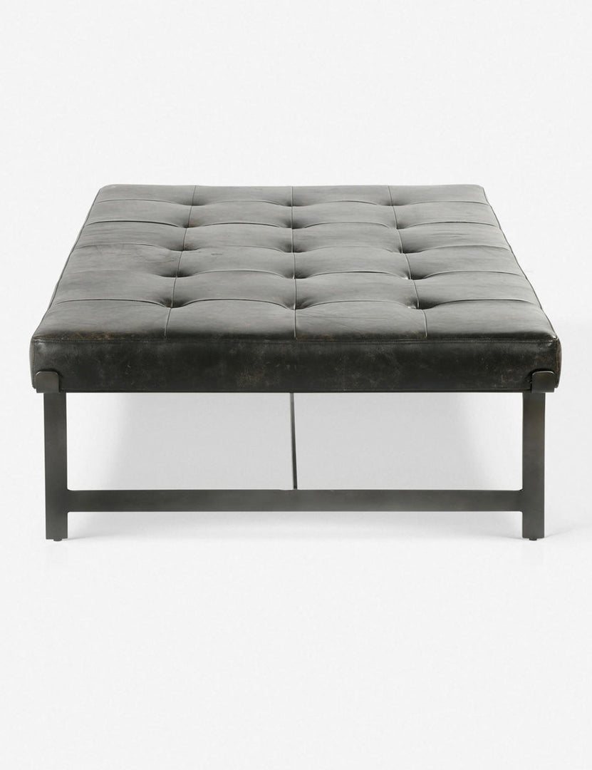 | Side of the Patrizia Leather Coffee Table