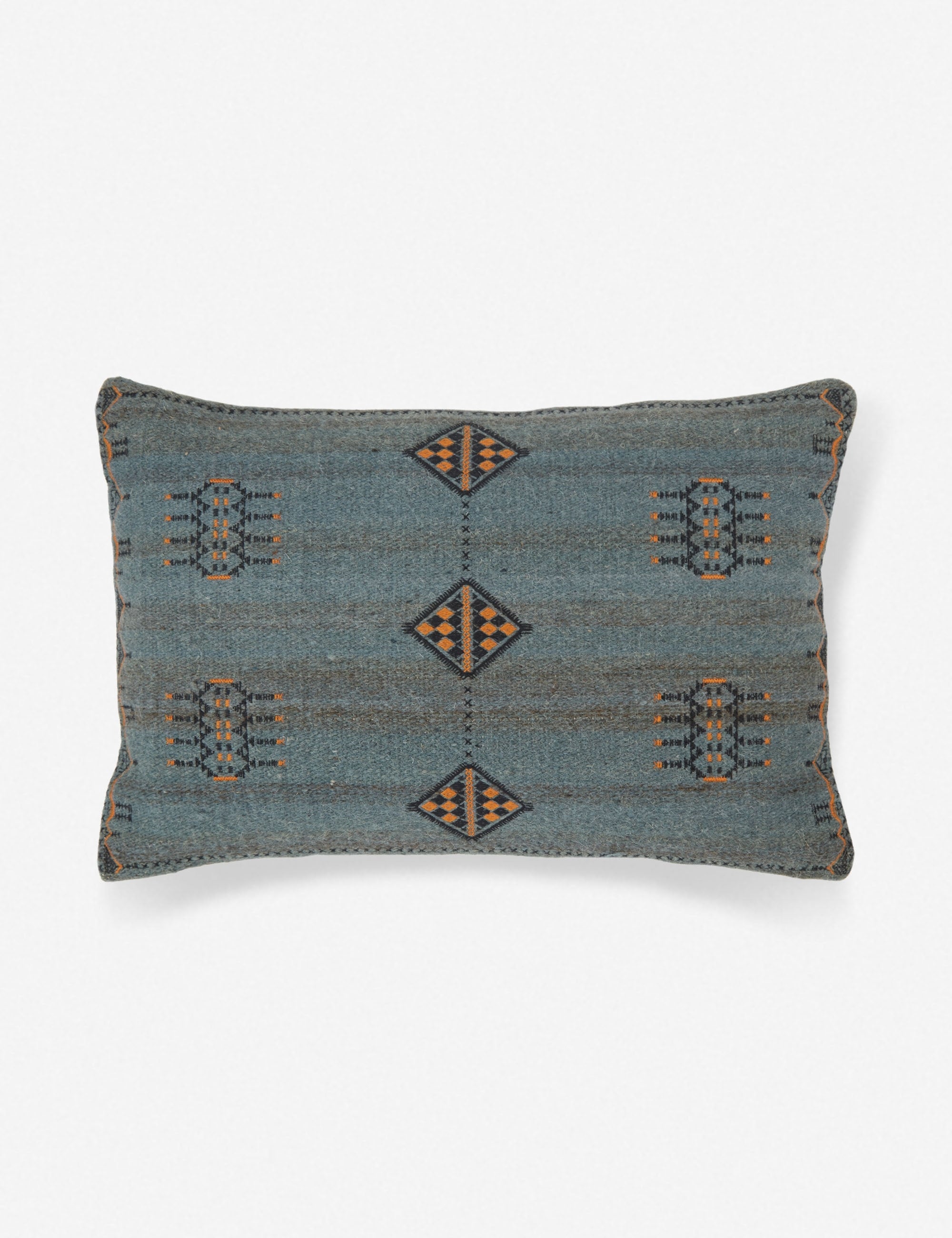 Indigo Bohemian Lumbar Throw Pillow