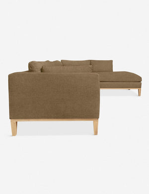 Side of the Charleston pebble right-facing sectional sofa