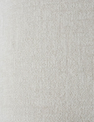 Detailed view of the White Basketweave fabric on the Lotte Sofa