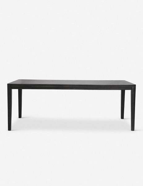 #color::black #size::82-W | Reese black mango wood rectangular dining table.