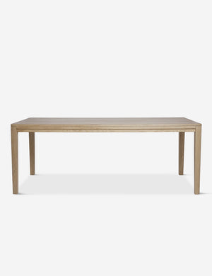 Reese oak wood rectangular dining table.