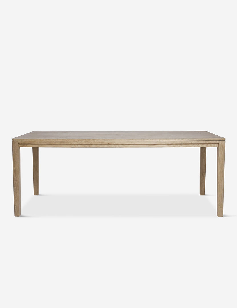 #color::oak #size::82-W | Reese oak wood rectangular dining table.