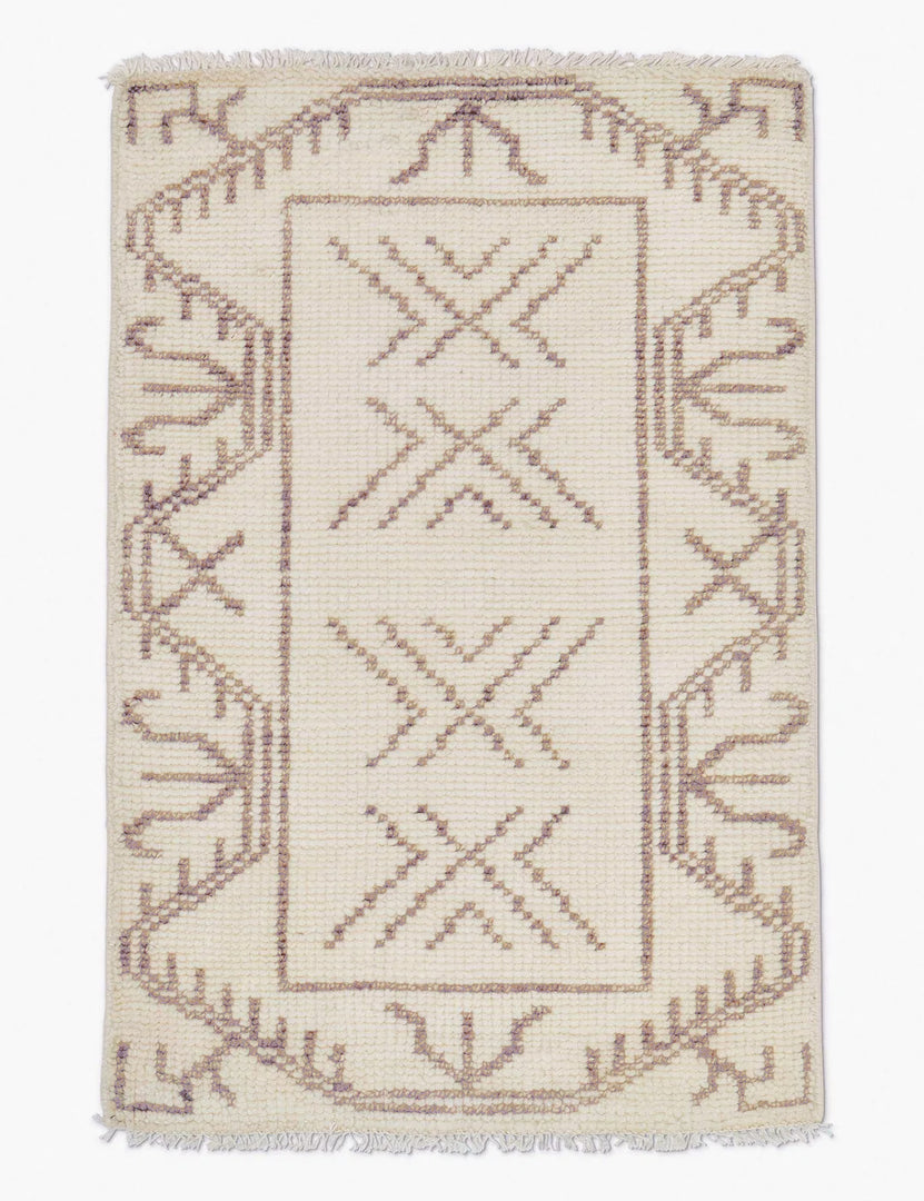 #size::2--x-3- | Rehya neutral geometric wool patterned rug