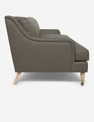 Side of the Rivington Loden Gray Linen sofa