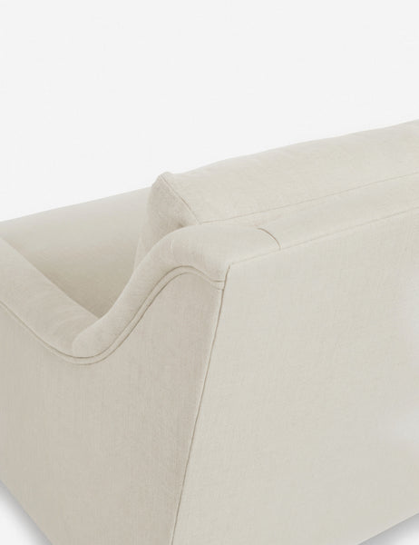 #size::72-W #size:84-W #color::natural #size::96-W | Back corner of the Rivington Natural Linen sofa