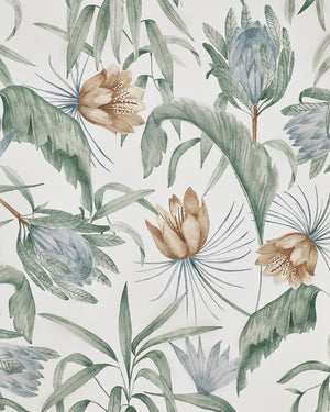 Tropical Wallpaper by Rylee + Cru Swatch, Green