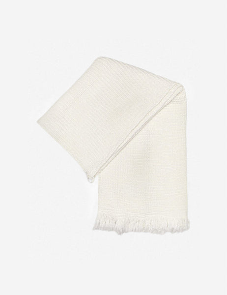 #color::white | Sherra white Waffle Towel by House No. 23