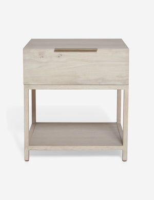 Dana Natural Wood Nightstand with an open frame